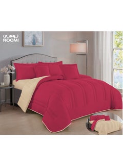 طقم مفرش لحاف مكون من 6 قطع مايكروفايبر  250x230 سم