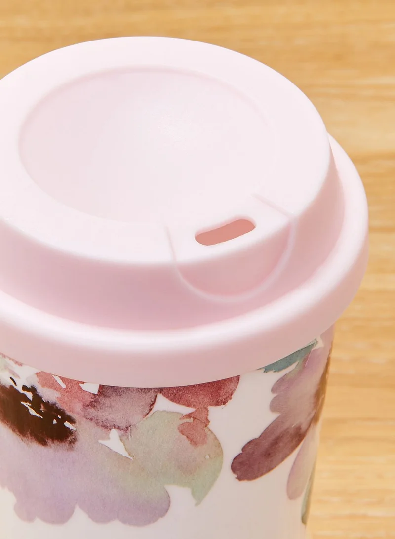 Pink Cactus Floral Prints Flask