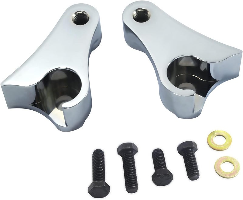 AIRCMT 08-23 1" Lowering Link Kit for Harley Davidson Touring Models (Chrome) - Image 1