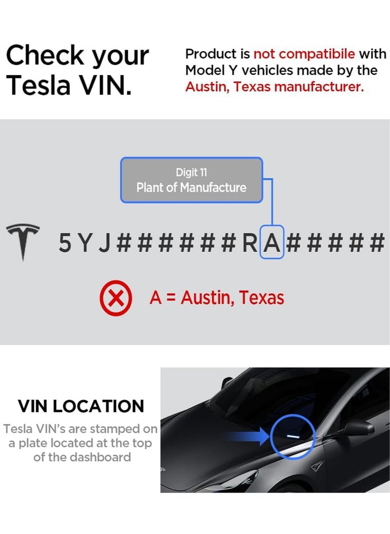 Spigen Under Screen Storage Organizer for Tesla Model 3 (2021 to 2023) and Model Y (2021 to 2024) [NOT Compatible with Model 3 2024]  - Image 2