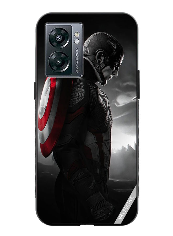 VR CREATIVE Protective Case Cover For OnePlus Nord N300 Captain America Design Multicolour - Image 1