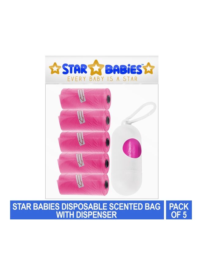 NIBEMINENT Disposable Scented Bag With Dispenser - Pack Of 5  - Image 2