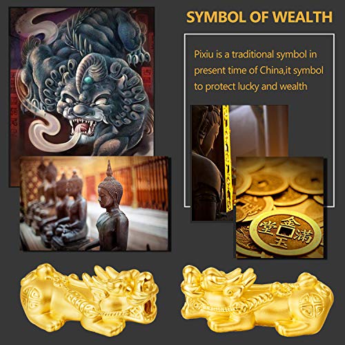 EIELO Feng Shui Pixiu Good Luck Bracelets for Men Women Natural Gemstone Healing Energy Obsidian Pi Yao Dragon Charm Beaded Bracelet Attach Wealth Money Jewelry 8MM - Image 2