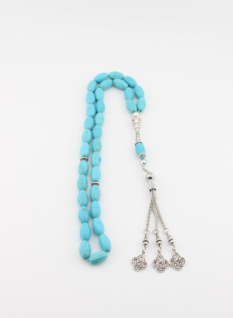 Kamins Collection Faceted Cut Turquoise Tasbih - Image 2