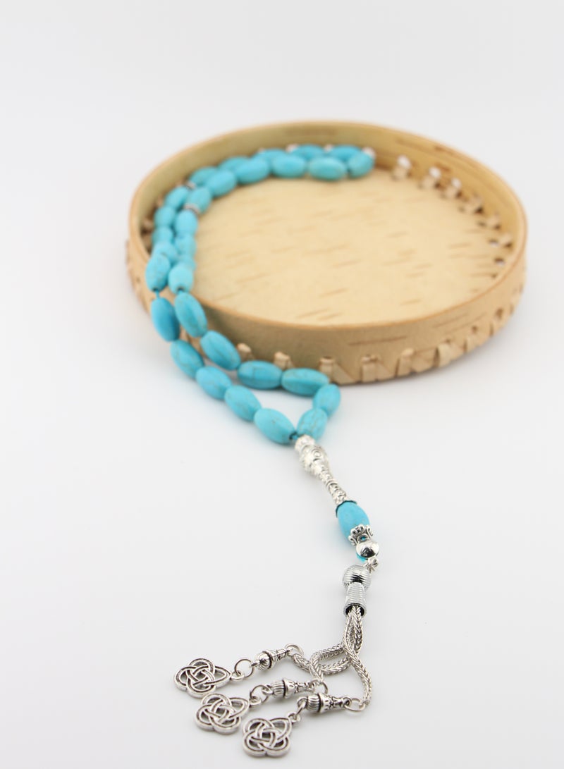 Kamins Collection Faceted Cut Turquoise Tasbih - Image 3
