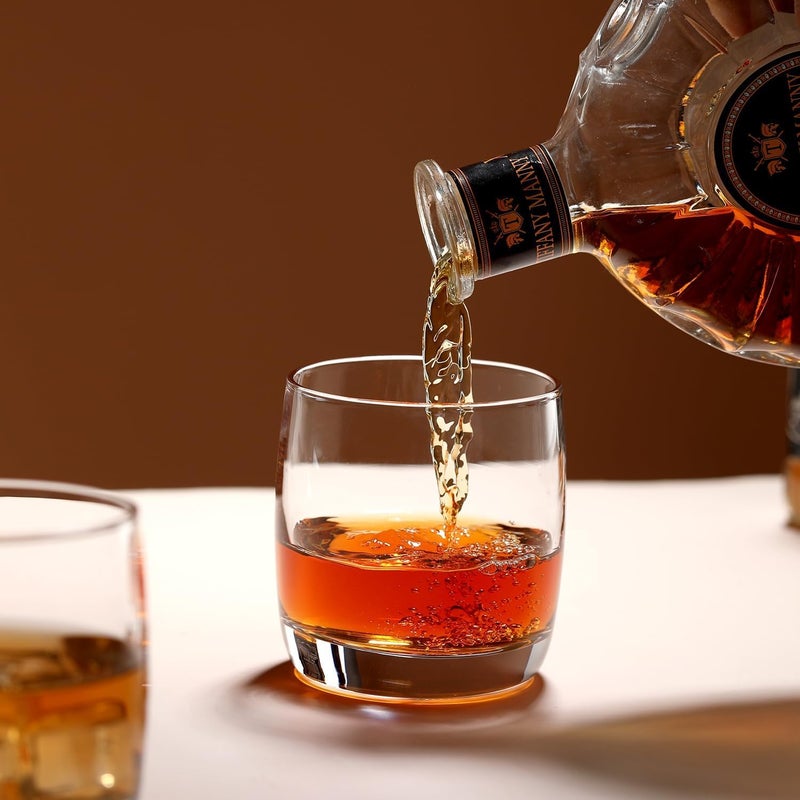 Wlasss Whiskey Glasses Set of 6, Premium Crystal Bourbon Glass, 12.5 oz Drinking Glasses for Scotch, Cocktail, Whisky and Juice, Transparent Rocks Glasses, Dishwasher Safe Glassware, Gifts for Christmas - Image 5