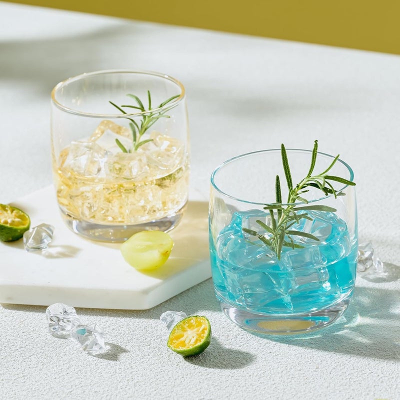 Wlasss Whiskey Glasses Set of 6, Premium Crystal Bourbon Glass, 12.5 oz Drinking Glasses for Scotch, Cocktail, Whisky and Juice, Transparent Rocks Glasses, Dishwasher Safe Glassware, Gifts for Christmas - Image 4