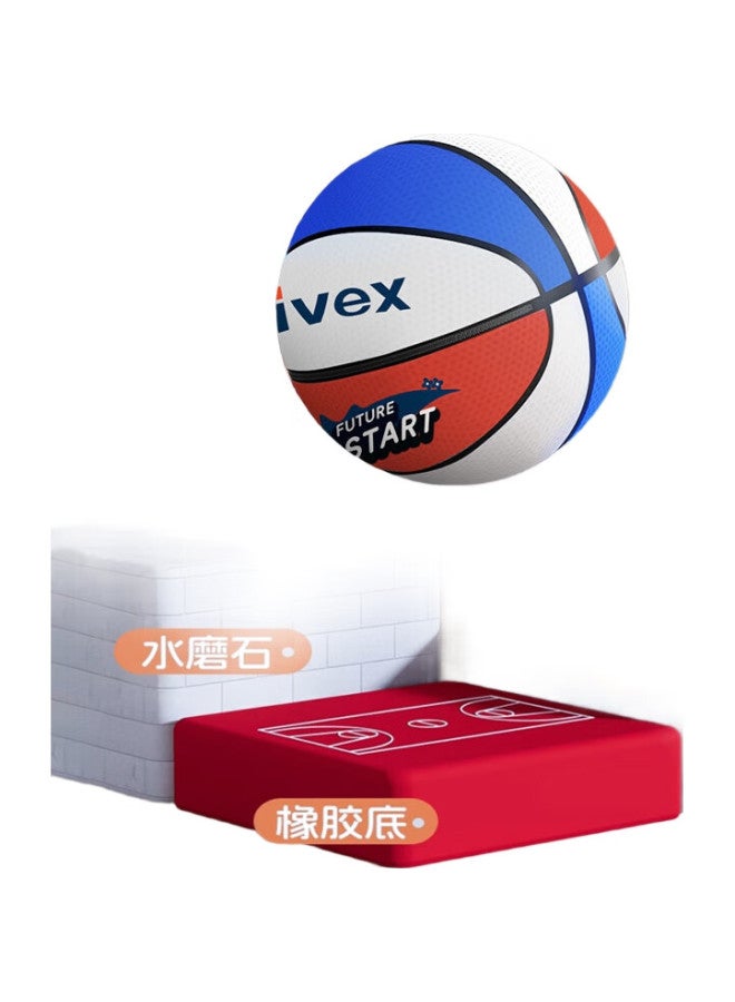 Livex Silent Basketball, Size 7, For Children And Adults, Indoor Training, Elastic Bouncy Ball, Boys' Toy, Home Use, With Basketball Hoop - Image 2