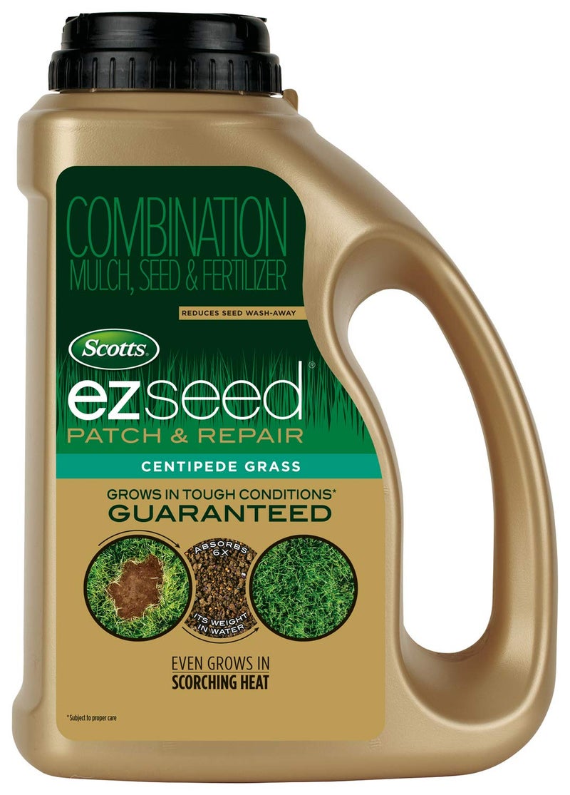 Scotts خليط إصلاح وزراعة عشب سنتيبيد من سكوتس EZ Seed ، عشب سنتيبيد وبذور سماد للبقع العارية والإصلاح ، ينمو في الحرارة الشديدة ، 3.75 رطل. - Image 1