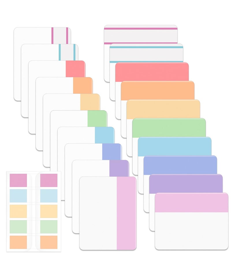 Mr. Pen Mr Pen Sticky Index Tabs 500 Pcs 21 Sets Pastel Writable Colored Pages Markers Labels for Reading Notes Books Binders Notebook Folders and Classify Files WaterResistant - Image 2