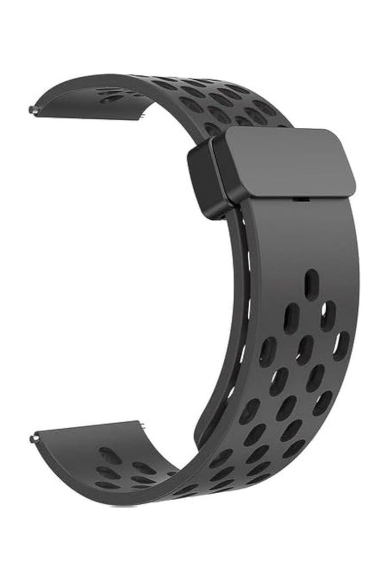 Strap Silicone Magnetic Clasp 20MM Band For Samsung Gear Sport/Watch 4/Watch 5/Watch 5 Pro/S2 classic/active 2 40mm 44mm/Amazfit GTS 3/4/4 Mini/Bip 3/GTS 2 mini/GTS 2e/Bip - Image 1