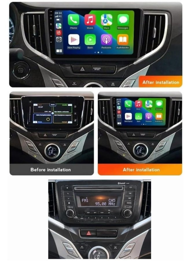 Vierex Fit Suzuki Baleno Car Stereo Android Screen 2016-2021 With Apple Carplay Android Auto Wireless WiFi DSP AHD Camera Included Fast Interface (2+32GB Carplay 4CORE)  - Image 2