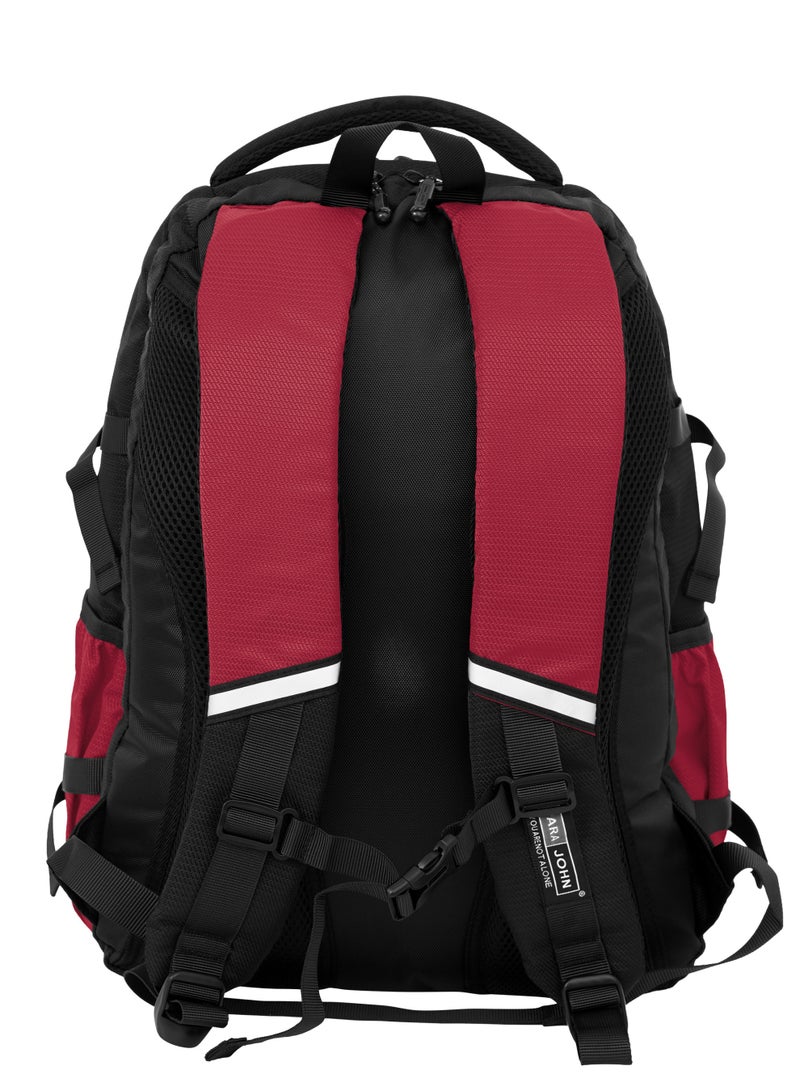 Parajohn 18 Inch School Bag for Boys & Girls, Lightweight Backpack for School & Daily Use,Red - Image 3