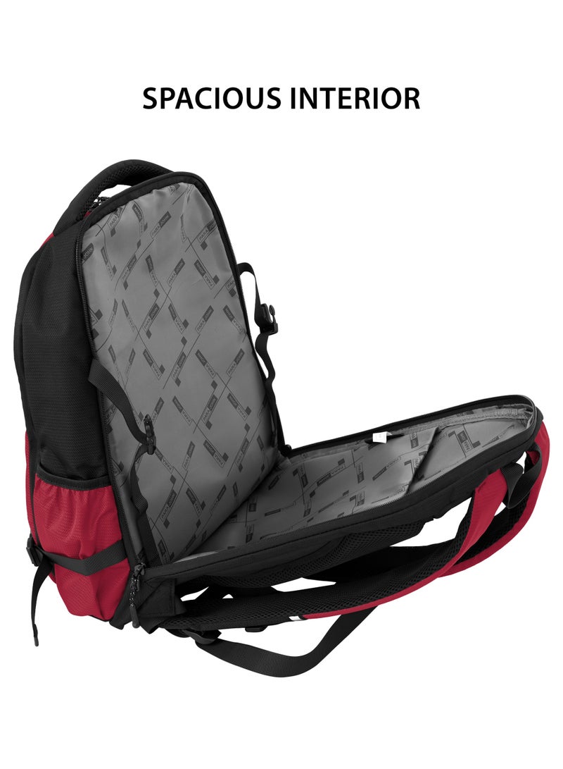 Parajohn 18 Inch School Bag for Boys & Girls, Lightweight Backpack for School & Daily Use,Red - Image 4