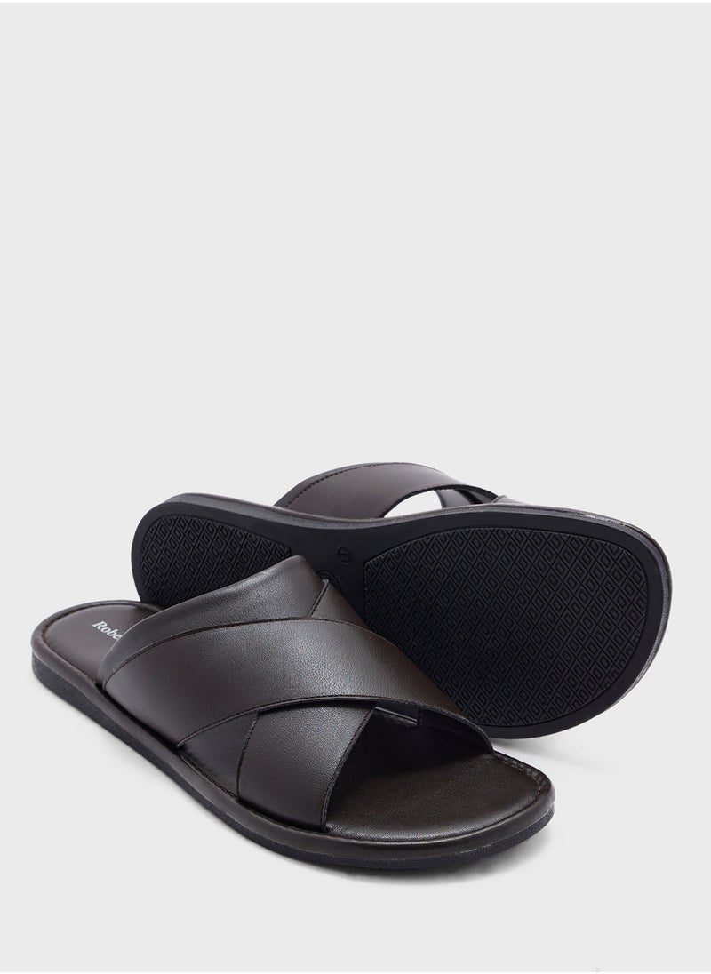 Robert Wood - Cross Strap Casual Sandals - Image 1
