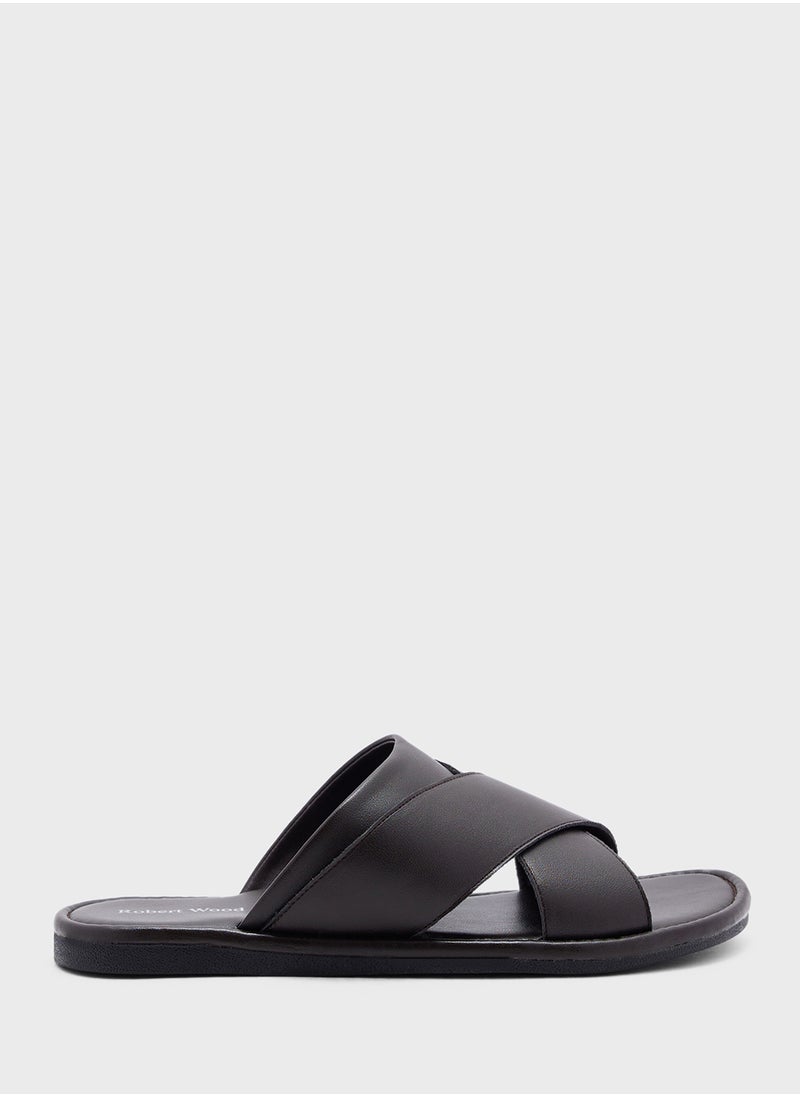 Robert Wood - Cross Strap Casual Sandals - Image 1