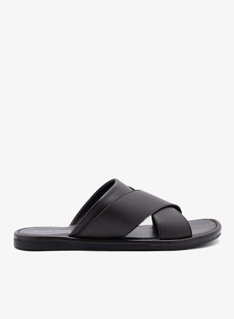 Robert Wood Cross Strap Casual Sandals - Image 1