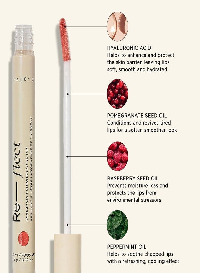 HALEYS Hydrating Luminous Lip Gloss (Stardust), Re-flect and hydrate, nourish, non-sticky, weightless, Phenoxyethanol-free, peppermint oil-infused, Vegan and Cruelty-free - Image 5
