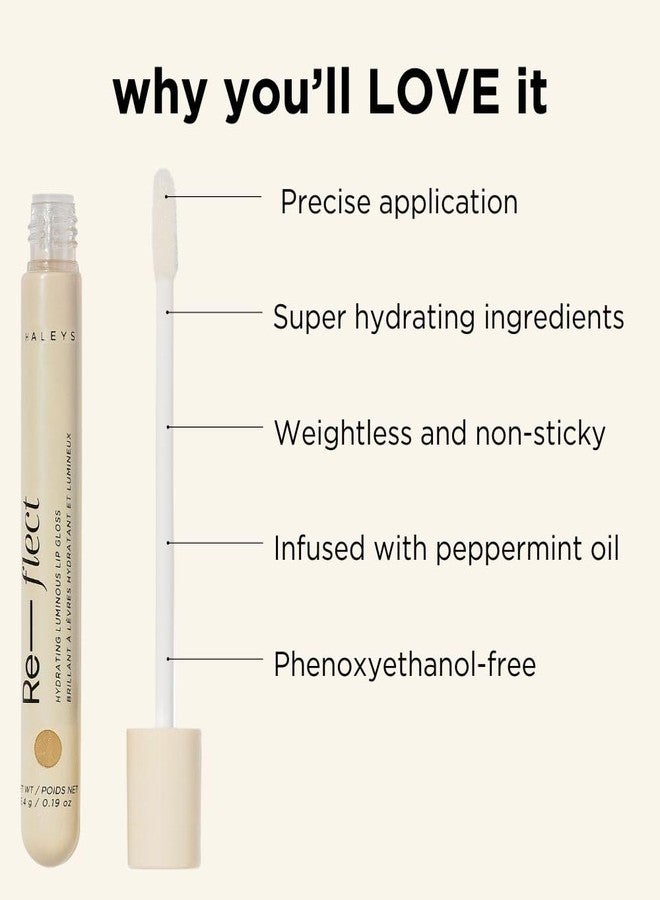 HALEYS Hydrating Luminous Lip Gloss (Stardust), Re-flect and hydrate, nourish, non-sticky, weightless, Phenoxyethanol-free, peppermint oil-infused, Vegan and Cruelty-free - Image 3
