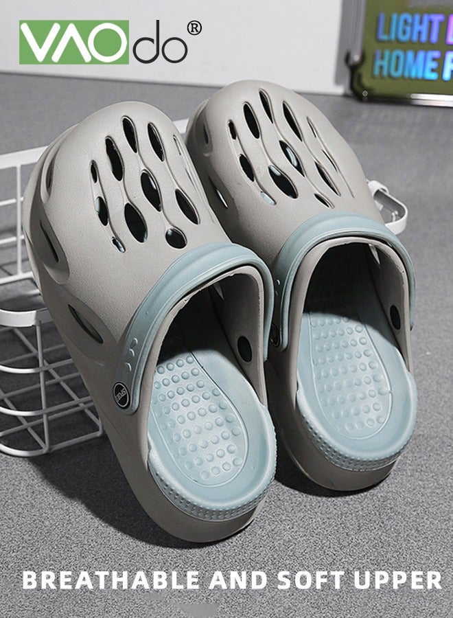 VAOdo Men's Arch Support Clogs with Arch Support Garden Shoes Slip-on Outdoor Beach Slippers - Image 5