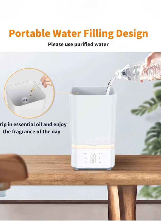 Joshberg 6L Humidifier for Bedroom, Air Humidifiers,Single Room Humidifier Ultrasonic Large Capacity, Mist Level Control, Cool Mist Humidifier, Quiet Sleep Mode, Large Room Humidifiers with Timer and Night Light, Lower Noise  - Image 3