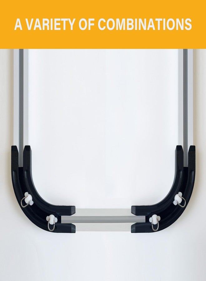 Hoeflife 90° Curved Connectors for Ceiling Curtain Track, Ceiling Track for Curtains, Track Curtains Ceiling Mount/Wall Mount, Room Divider Curtains Tracks（Black 2 PCS）. - Image 5