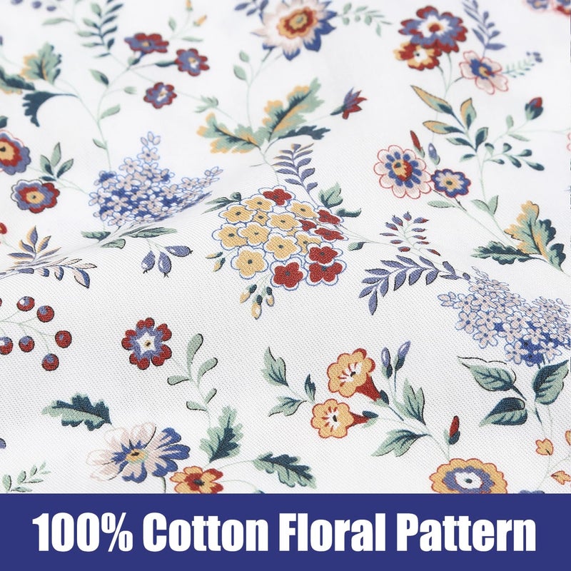 IDEALSANXUN Floral Tank Tops for Women 2026 Spring Summer Beach Boho Sleeveless Shirts Blouses Cute Crop Vest Top, Floral White, M - Image 5