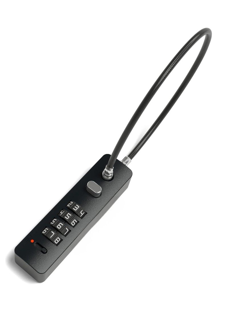 BABONA Bicycle Combination Cable Lock, 4-Digit Password Security Chain for Scooter, Motorcycle Helmet, Luggage and Travel (30cm) - Image 2