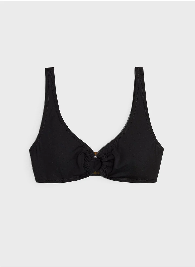 H&M Plunge Neck Bikini Top