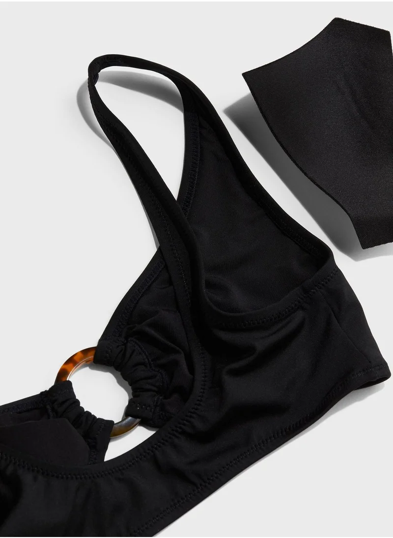 H&M Plunge Neck Bikini Top