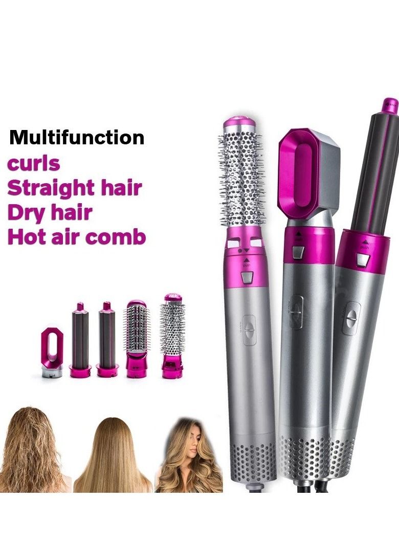 ELTRAZONE Hair Dryer 5 in 1 Hair Blower Brush Hair Curler, Hair Curler, Electric Hair Dryer, Rotating Hot Air Brush for All Hairstyles - Image 1