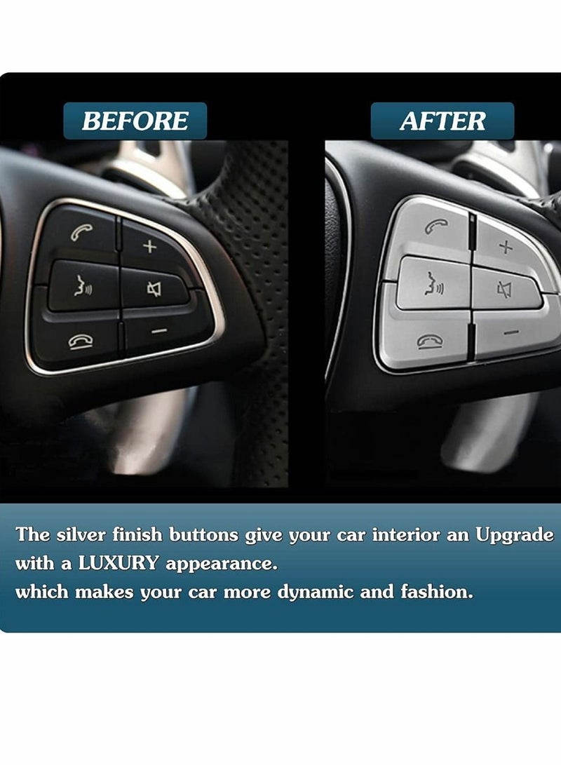 إكسفور تقليم الداخلية مع بنز CV GLC فئة W205 X205 متوافقة مع زر عجلة القيادة - Image 2