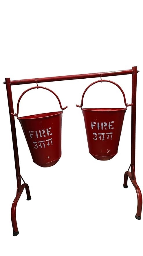 SENSE SAFETY SENSE SAFETY Fire Bucket Stand with Bucket Including - Image 1