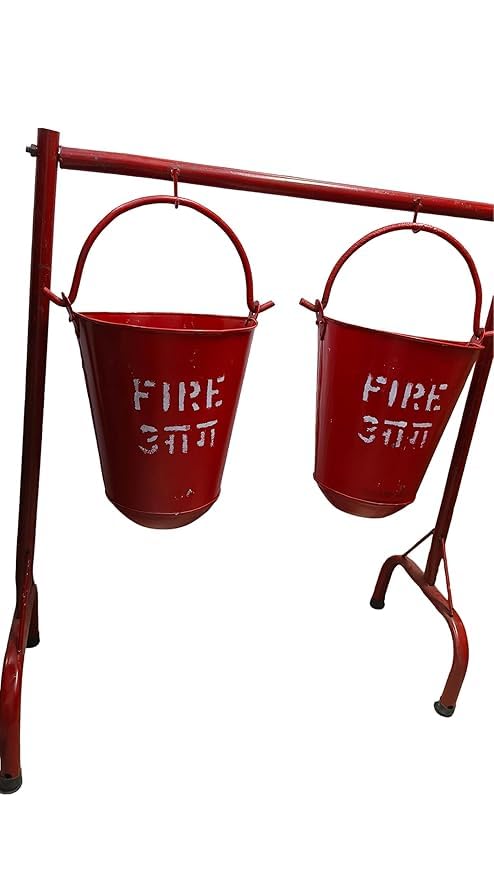 SENSE SAFETY SENSE SAFETY Fire Bucket Stand with Bucket Including - Image 4