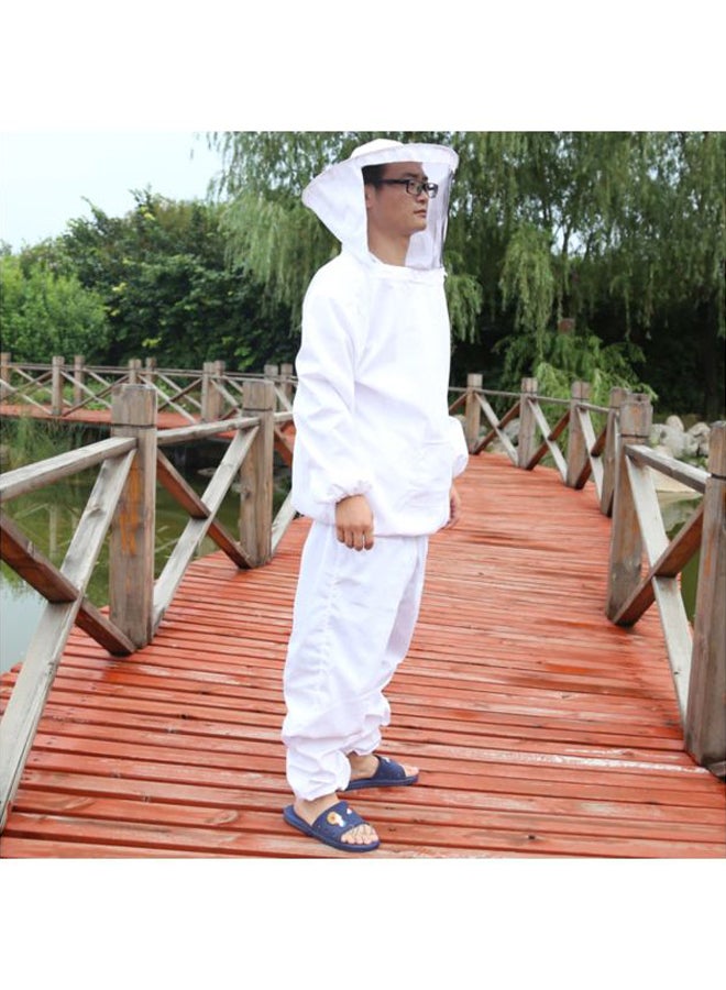 Loquat Beekeeping Suit With Hood White/Clear - Image 4