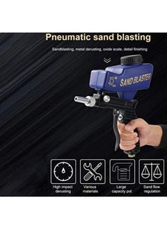 Rubik Sand BlasterGun Machine with Nozzle Kit for All Blasting Projects, Remove Paint, Stain, Rust, Grime on Surfaces and Pool Cleaning  - Image 2