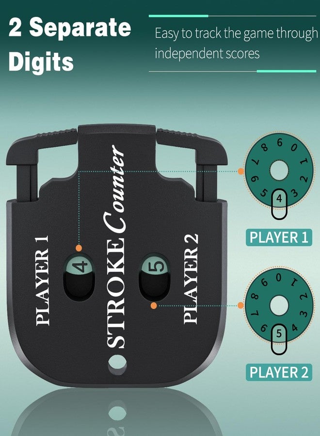 GreenHaven Mini Golf Score Shot Stroke Counter Clicker with Key Chain for Golf Game Scorekeeper Portable 2-Dial Outdoor Sport Scoreboard for Putts, 2 Pack - Image 4