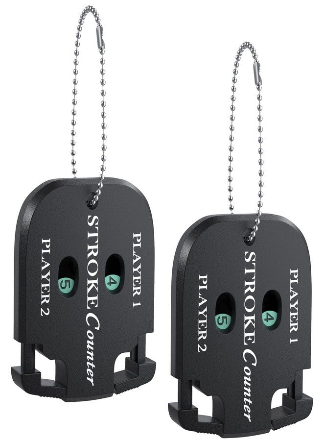 GreenHaven Mini Golf Score Shot Stroke Counter Clicker with Key Chain for Golf Game Scorekeeper Portable 2-Dial Outdoor Sport Scoreboard for Putts, 2 Pack - Image 1