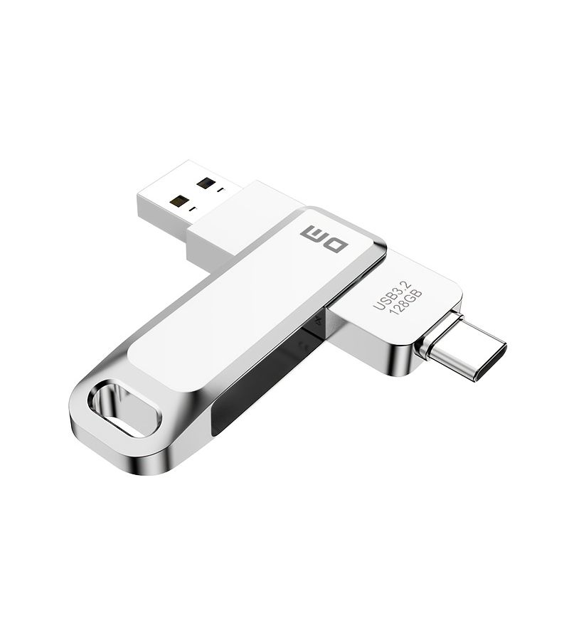 DM PD168 محرك أقراص فلاش USB مزدوج المنفذ من النوع C سعة 32 جيجابايت للهواتف الذكية وأجهزة الكمبيوتر - Image 2