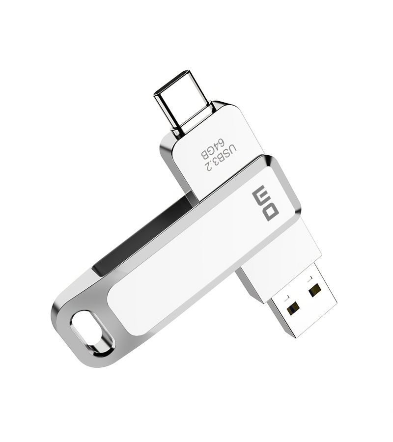 DM PD168 محرك أقراص فلاش USB مزدوج المنفذ من النوع C سعة 32 جيجابايت للهواتف الذكية وأجهزة الكمبيوتر - Image 1