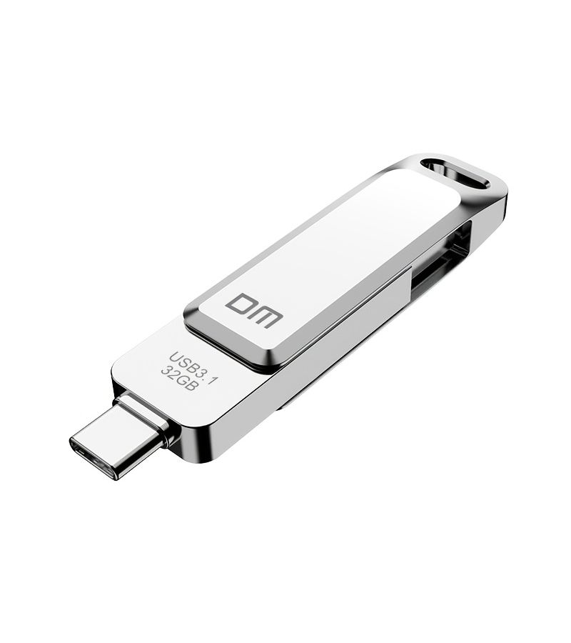DM PD168 محرك أقراص فلاش USB مزدوج المنفذ من النوع C سعة 32 جيجابايت للهواتف الذكية وأجهزة الكمبيوتر - Image 3