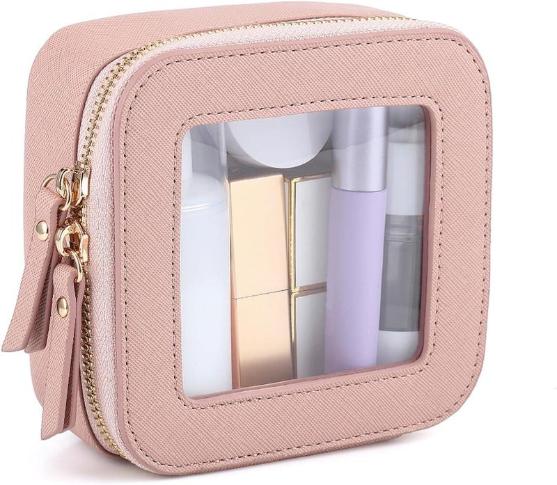 Portable Makeup Bag – Waterproof, Hanging, with Mirror, for Travel, Cosmetic Organizer