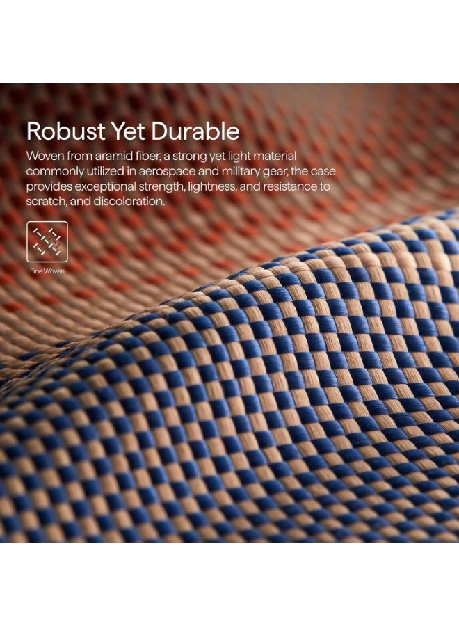 PITAKA حافظة PITAKA لجهاز iPhone 17 Pro Max، Ultra Gurad، واقية، مضادة للصدمات، تغطية كاملة، متوافقة مع MagSafe، متينة، من ألياف الأراميد، تمتص الصدمات، شحن لاسلكي، للأعمال، أنيقة - غروب الشمس - Image 5