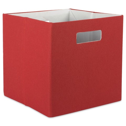 DII PolyCube Storage Collection Hard Sided Collapsible Solid Large Rust