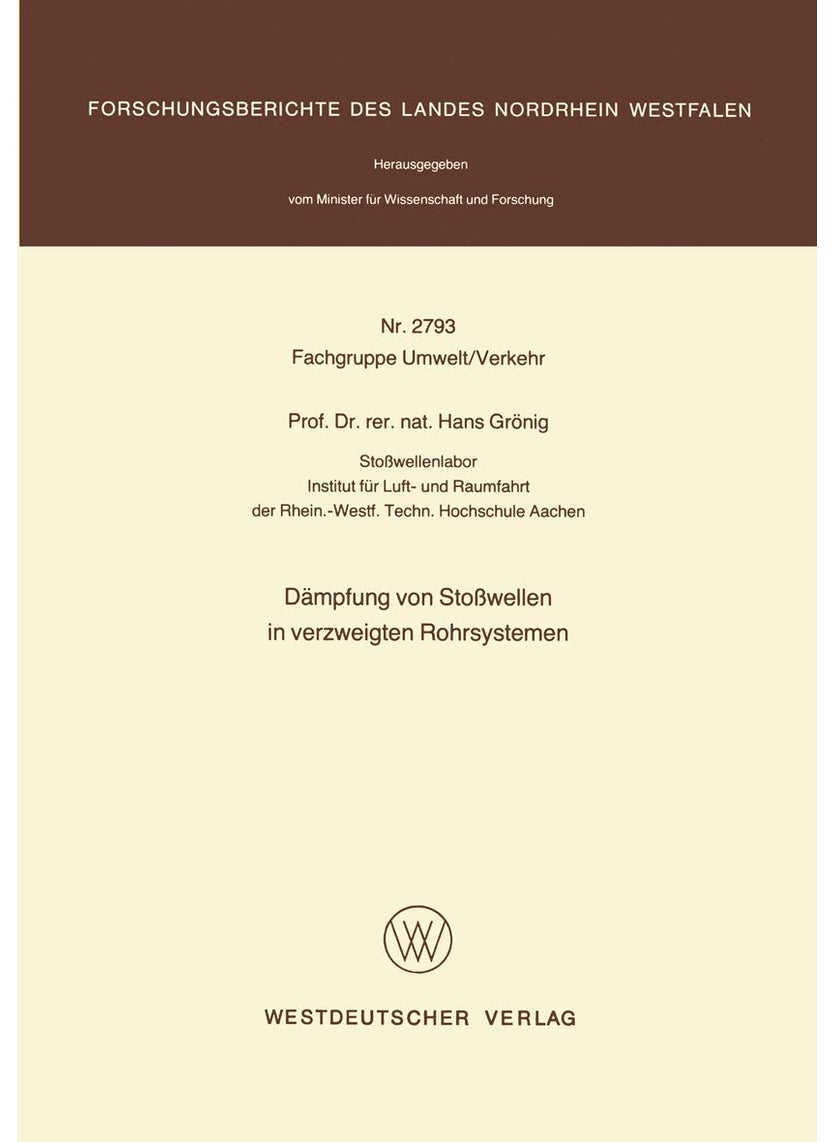 Dämpfung von Stoßwellen in verzweigten Rohrsystemen 