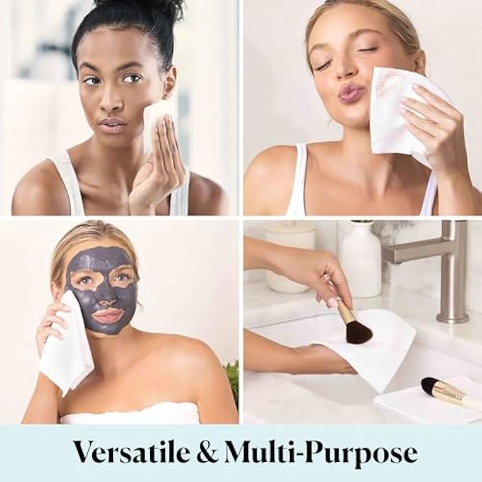 Sky Organics - Gentle Clean Face Towels (1-Pack) - 50 XL Single-Use Face Wipes - Ultra Soft & Dual Textured - Disposable Towel - Makeup Remover Wipes - Cruelty Free - Skin Care Tools - Self Care - Image 5