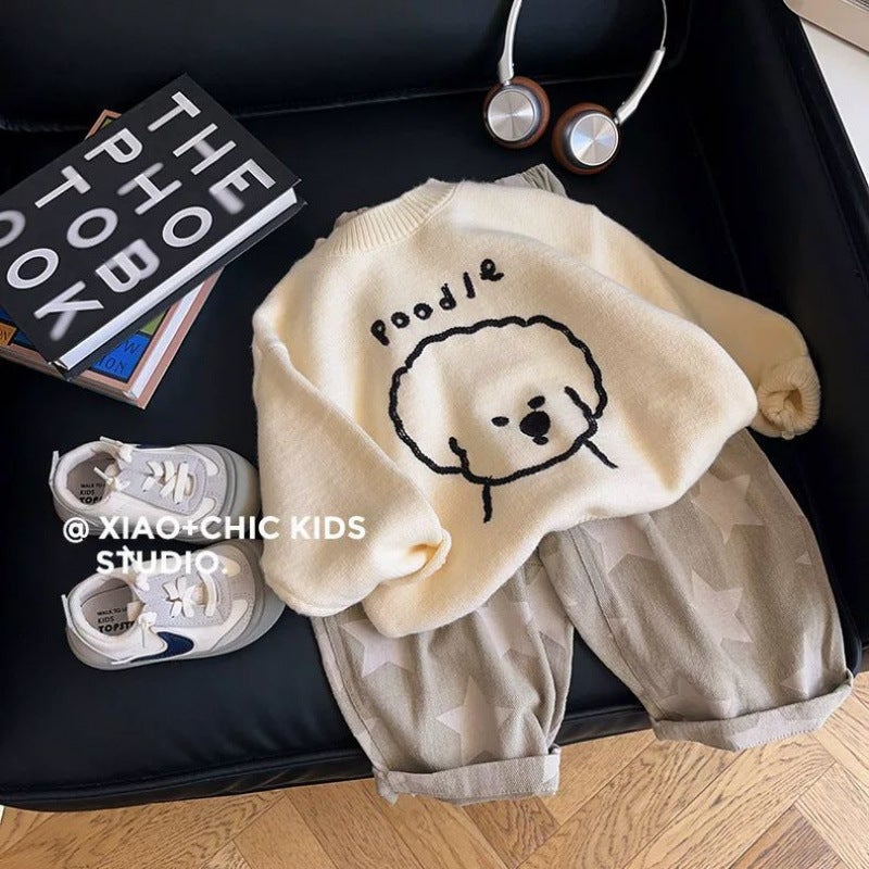 Little Star ~ Spring Children'S Loose Casual Pants Boys And Girls Baggy Pants Deep Crotch Trendy Baby Pants - Image 4