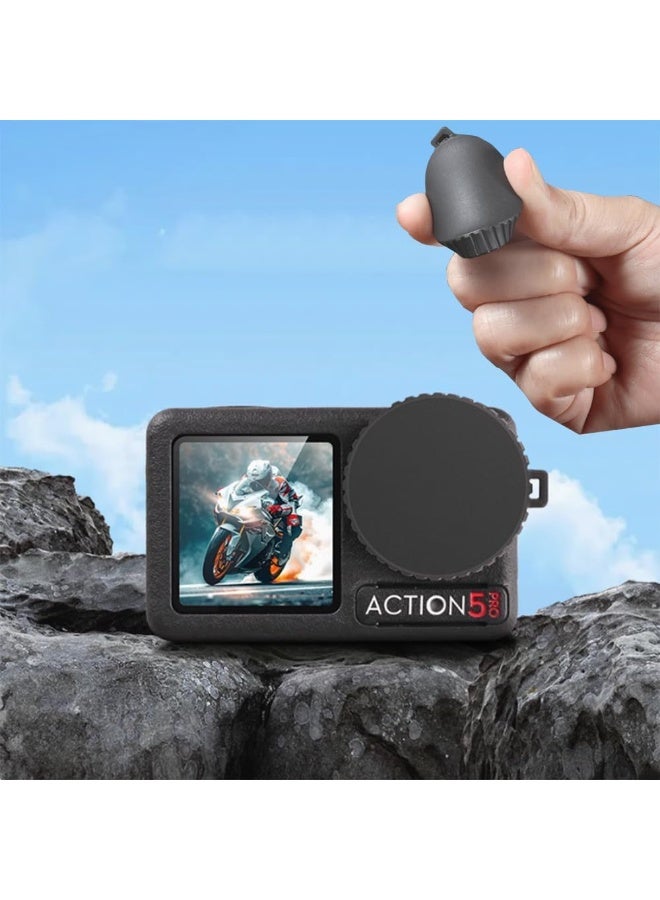 1Pcs Silicone Lens Cap Cover for DJI Osmo Action 5 Pro Replacement Soft Rubber Lense Protector Shield Guard for Osmo Action 5 Pro Sports Camera Accessories - Image 5