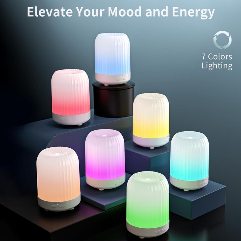 Lullaxx Aromatherapy Diffusers，Essential Oil Diffuser,Humidifier Home Essential Oil Aromatherapy With Auto Shut-Off Function For Office Home Bedroom Living Room (multicolor,250ml) - Image 4