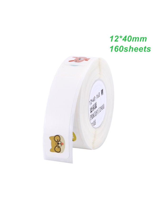NIBEMINENT Waterproof Thermal Barcode Printing Label Paper White - Image 3